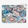 Galison Gray Malin Coney Island – 1000 Piece Puzzle with Eye Catching Aerial Photography of Iconic NYC Beach from A La Plage Artwork