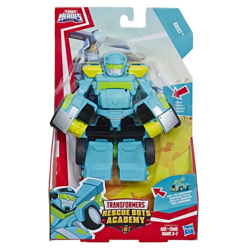 Transformers Playskool Heroes Rescue Bots Academy Hoist Converting Toy Robot, 6" Action Figure, Toys for Kids Ages 3 & Up, Brown/a