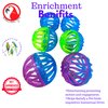 Bonka Bird Toys 2012 Pk6 Lattice Balls Foot Talon Bird Toys for pet Parrot, Bird, cat.