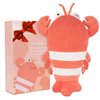 Infowush Heating Pads for Cramps, 15" Weighted Stuffed Animals Lobster Plush, Menstruation Microwavable Heating Pads with Lavender Scented Red
