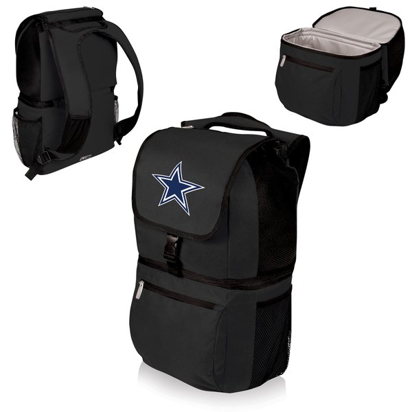 Picnic Time Black 16L Dallas Cowboys Zuma Cooler Backpack, 600D Polyester, PEVA Mesh