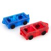PicassoTiles 2pcs Mini Magnetic Tiles Expansion Car Truck Construction Set, Kids Building Magnet Bricks STEM & Learning Toys, Magnetic Add-ons,Car Toys, Toddler Preschool 3 years and up boys and girls