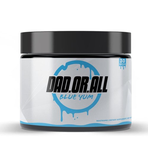 DADORALL Nootropic Powder for Energy and Focus | No Sugar Focus Energy Drink Mix with Nootropic Supplements, 200mg Caffeine, for Adults, 5g Per Scoop, 5.29 Ounces, (Blue Yum, 30 Servings Pack of 1)
