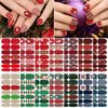 TailaiMei 14 Sheets Christmas Nail Wraps Stickers Nail Polish Strips Self-Adhesive Full Wraps with 2 pcs Nail Files for DIY Nail Art Decals (Gift Style)