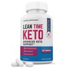 Lean Time Keto Pills 1275MG New & Improved Formula Contains Apple Cider Vinegar Extra Virgin Olive Oil Powder Green Tea Leaf 60 Capsules