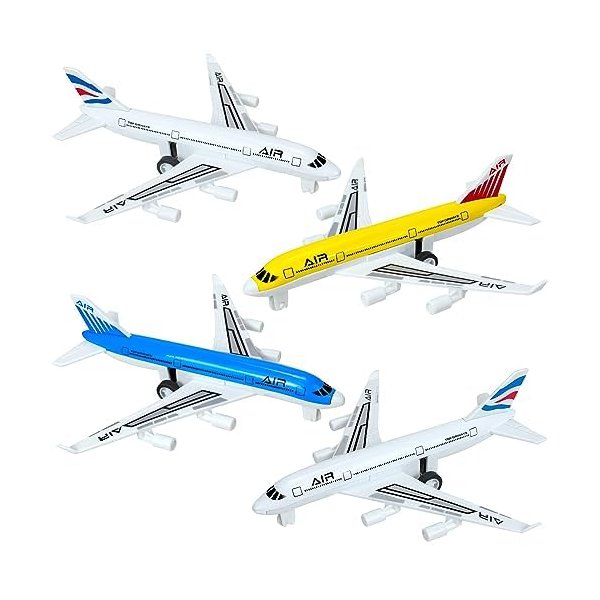 Tcvents Airplane Toys, Metal Plane Pull Back Airplane Toys for 3 4 5 6 Years Old Boys Girls, Die Cast Aircraft Plane Models, Kids' Play Vehicles Aeroplane Airplanes for Kids Birthday Gifts