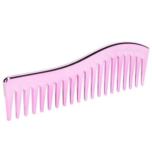 Hairdressing Comb, Glide Smoothly Paddle Hair Comb High Temperature Resistance for Comb One's Hair(Purple pink)