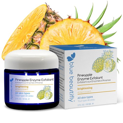 Blue Beautifly Pineapple Enzyme Exfoliant | Enriched with Bromelain &amp; Papain Enzymes | Plant-base...