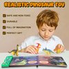 IVOXEX Dinosaur Toys,Dinosaur Sound Book with Pack of 12 Toy Figures,Realistic Roars,Interactive Perfect for Kids Dinosaurs Educational Toys for 3 4 5 6Year Old Boys&Girls