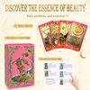 Tarot Cards，Red Tarot Cards With Guide Book Waterproof Tarot Cards Tarot Gold Foil Tarot Cards for Beginners Tarot Deck Tarot Cards with Meanings on Them Rider Waite Tarot Deck Tarrot Tarot Decks