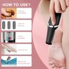 Electric Callus Removers for Feet, Smooth Pedicure Wand Rechargeable Electric Foot File,Professional Pedicure Tools for Dry, Dead, Cracked, Hard Skin, at Home Feet Spa Care Kit for Men & Women