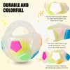 YOOGAO Pet Dog Toy Ball with Handle, Toss and Fetch Play, Interactive Ball for Dogs Playing, Squeaky Floating (Transparent)