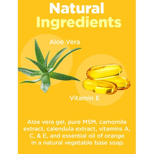 At Last Naturals MSM Soap Bar, Reduce Fine Lines and Wrinkles, Soothing Herbal Moisturizer with Aloe Vera, Vitamin E, Essential Oils to Promote Healthy Skin (3 oz, 3 Pack)