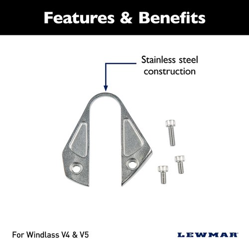 Lewmar Pro-Series Stripper Arm Kit with Stainless Steel Construction for Boat Anchor Windlass V4/V5-2020200901