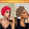 3 PCS African Braid Head Wrap for Women, Twisted Braid Hat Turban Headscarf, Head Coverings Headwrap