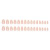 30 Pcs Nude Pink Press on Nails Short Almond - YEFIUO Extra Short Fake Nails Press ons Nail Art Tips French Glitter Glue on Nails with Design Full Cover False Nails Stick on Nails Acrylic Nail Kit