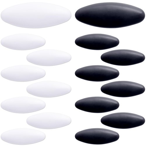 HINZIC 16Pcs Hijab Pins, 2 Boxes Muslim Scarf Safety Pins, Brooch Pins Scarf Pins Clips Safety Locking Baby Cloth Nappy Pin for Women Muslim Scarf Clothing, Black+White