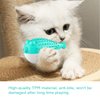 Sanshia Cat Toothbrush Catnip Toy, Interactive Chew Toy with Built-in Bells, Rubbing Face Eliminate Loneliness,Easy Clean