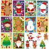 30 Sheets Christmas Crafts Stickers Make Your Own Stickers Make a Face Stickers Christmas Activities Games Xmas Party Favors Supplies DIY Craft for Toddler Kids