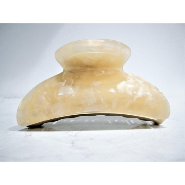 Generic Taupe beige brown or vanilla creme hair claw clip (Primary color: Vanilla creme), 1 Count (Pack of 1)