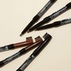 Kiss New York Professional Long-Lasting Eyebrow, Retractable Eyebrow Pencil, Rich Pigmentation, Coconut Oil Infused, Built-in Brush Brow, Sapes, Define, Fills Brow, Eye Makeup (DARK BROWN)