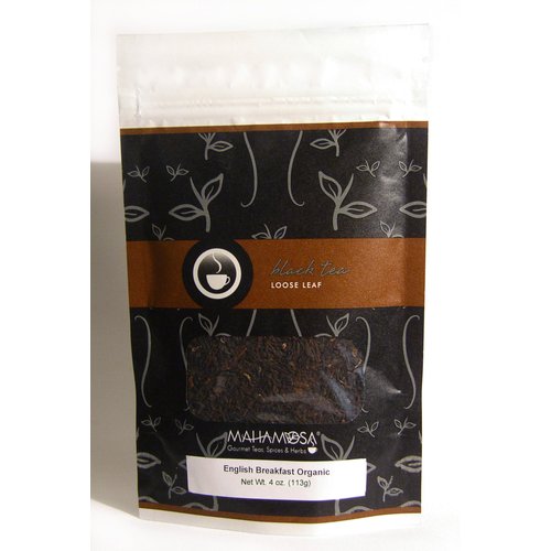 Mahamosa Classic Black Tea Blend Loose Leaf (Looseleaf) - English Breakfast Organic 4 oz