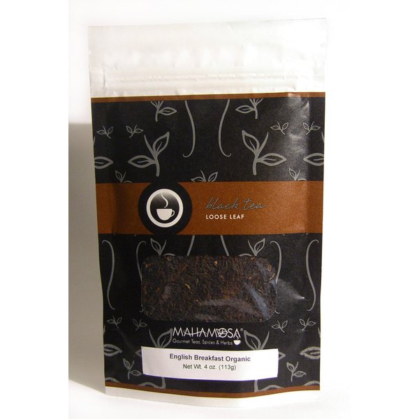 Mahamosa Classic Black Tea Blend Loose Leaf (Looseleaf) - English Breakfast Organic 4 oz