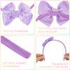 CIEHER Bow Headbands for Girls, Sparkling Rhinestone Bow Hairbands for Girls Bow Hair Accessories Girls Costume Accessories