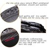 Sitronugras Ebony Wood Comb - Carved Craft Natural Black Sandalwood Hair Comb for Women - No Static Fine Tooth Comb with gift box (Birds and flowers)