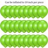 48 Pieces Neon Green Balloons Lime Balloons Lime Green Balloons Helium Balloons Party Balloons for Wedding Bridal Birthday Party Decorations Supplies(Black)