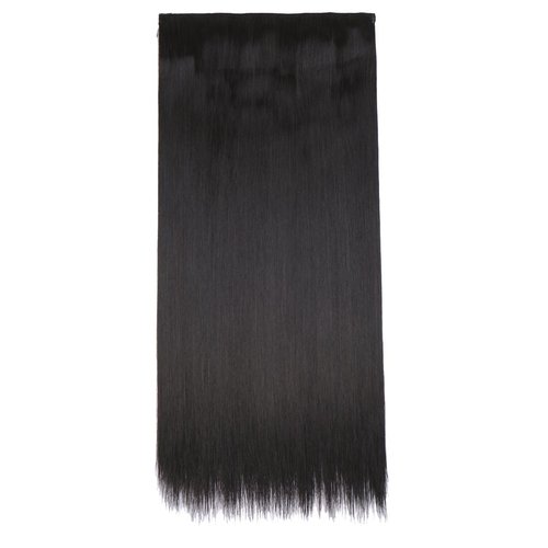 S-noilite Elegant 30"(76cm) Longest Straight Natural Black 3/4 Full Head One Piece 5 Clips Clip in Hair Extensions