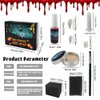 Halloween SFX Makeup Kit, Special Effects Makeup Kit Include Makeup Wax,Stipple Sponges,Fake Blood, Fake Teeth,Makeup Brushes,Halloween Vampire Cosplay Makeup Set
