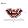 TopFunny Halloween Temporary Tattoos, 10 Sheets Clown Horror Mouth Tattoo Stickers Zombie Vampire Tattoo Face Decals Gifts Prank Props for Halloween Cosplay Party Decorations Props Big Mouth