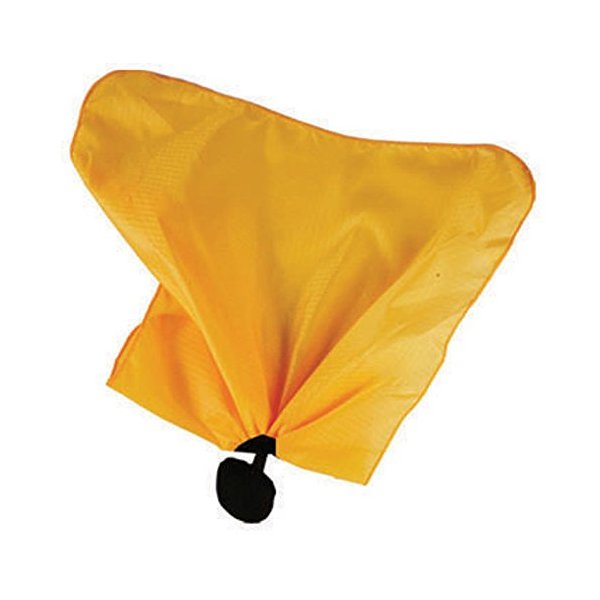 Smitty Officials Football Penalty Flag with Center Weight Ball, Black/Gold