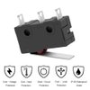 MUZHI SPDT 1NO 1NC Hinge Lever Momentary Push Button Micro Limit Switch AC 5A 125V 250V 3 Pins 12 Pcs