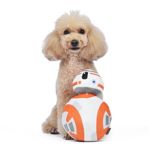 Star Wars 9" BB-8 Plush Squeaker Toy | 9” BB-8 Plush Squeaker Pet Toy | Star Wars Toy for Dogs Mandalorian BB-8 Stuffed Animal 9 inch | Dog Chew Toy, Squeaky Dog Toy (FF19162)