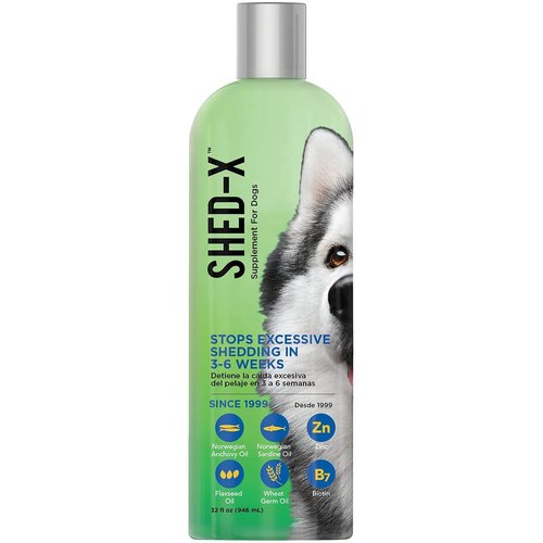 Shed-X Liquid Dog Supplement, 32oz – 100% Natural – Helps Dog Shedding, Fish Oil for Dogs Support...