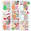 JOYIN 48 Pcs Christmas Make-a-face Sticker Sheets Make Your Own Characters Sticker with Full Body Design Santa Santa, Gingerbread, Snowman, Reindeer and Elf Kids Party Favor Supplies Xmas Craft