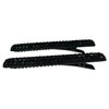 Black Crystal Metal Alligator Clips Duckbill Clips Rhinestone Stylish Hair Barrettes with Teeth Hair Jewelry Accessories for Women Girl (Rectangle)