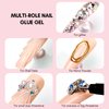Makartt No Wipe Nail Rhinestone Glue for Nails,Nail Charm Glue Nail Gel Glue for Nail Gems Jewelry Diamonds Nail Accessories Nail Art Nail Supplies Nail Techs for Beginners Super Strong Bling Gel