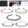 YuanHolumid Black Fashion Metal Wavy Headband Reusable Hair Band Hoop Party Hairpins Headwear Hair Accessories