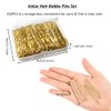 200 Counts Bobby Pins, Magicalmai 2 Inches Blonde Hair Pins with Box for Thick Thin Hair, Invisible Wave Hairgrip, Mini Hairpin Bobbie Pins Bulk for Women Lady Girls Kids