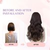KiiKiiGirl Virgin Remy I Tip Hair Extensions - Human Hair #2 Dark Brown Real Itip Human Hair Extensions 18Inch Natural Black to Silver I Tips Human Hair Extensions Invisible 50G/Pack