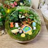 ONEST 50 Pieces Mini Animal Figurines Playset Hand Painted Little Animal Toys Resin Small Animal Figures for Kids Adults