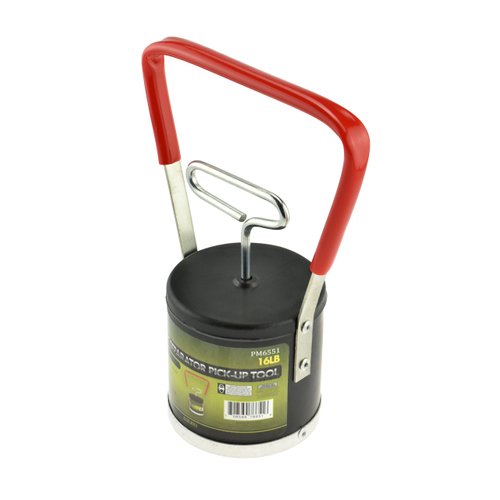 SE Magnetic Separator Pick-Up Tool with Quick Release, Outdoor Gold Panning Portable Magnetic Pickup Tool, Rubber Handle, Magnetic Capacity 16-lb