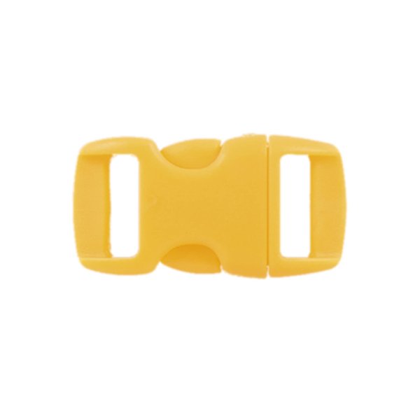 PARACORD PLANET Brand Contoured Side Release Buckle – 3/8 Inch (Goldenrod, 25 Pack)