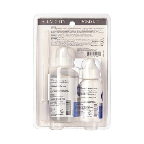 Kiss All Mighty Bond Lace Front Wig Glue and Remover Kit