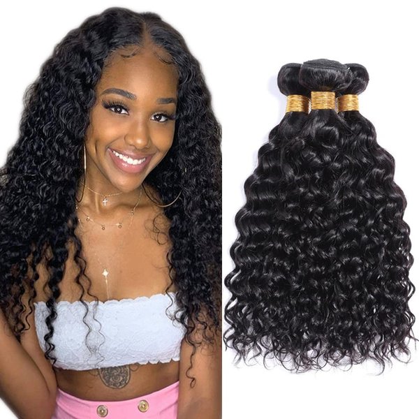 Kinky Curly Brazilian 3 Hair Bundles Natural Black Color Grade 8A Unprocessed Virgin Hair Extensions Brazilian Curly Wave Human Hair Bundles For Women 22 24 26 Inch