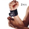 Wrist Brace for Ganglion Cyst, Arthritis, Carpal Tunnel, Breathable Sport/Fitness Wrist Support, for Left and Right Hand Man and Woman (Black-2pack)