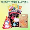 Aowplc 36 Pcs Make-A-Face Sticker Sheets Kids Party Favors Mix and Match Stickers with Dinosaurs, Mermaids, Unicorns, Horses, Farm & Sea Animals for Parties, Birthdays, Classroom Activities & Crafts